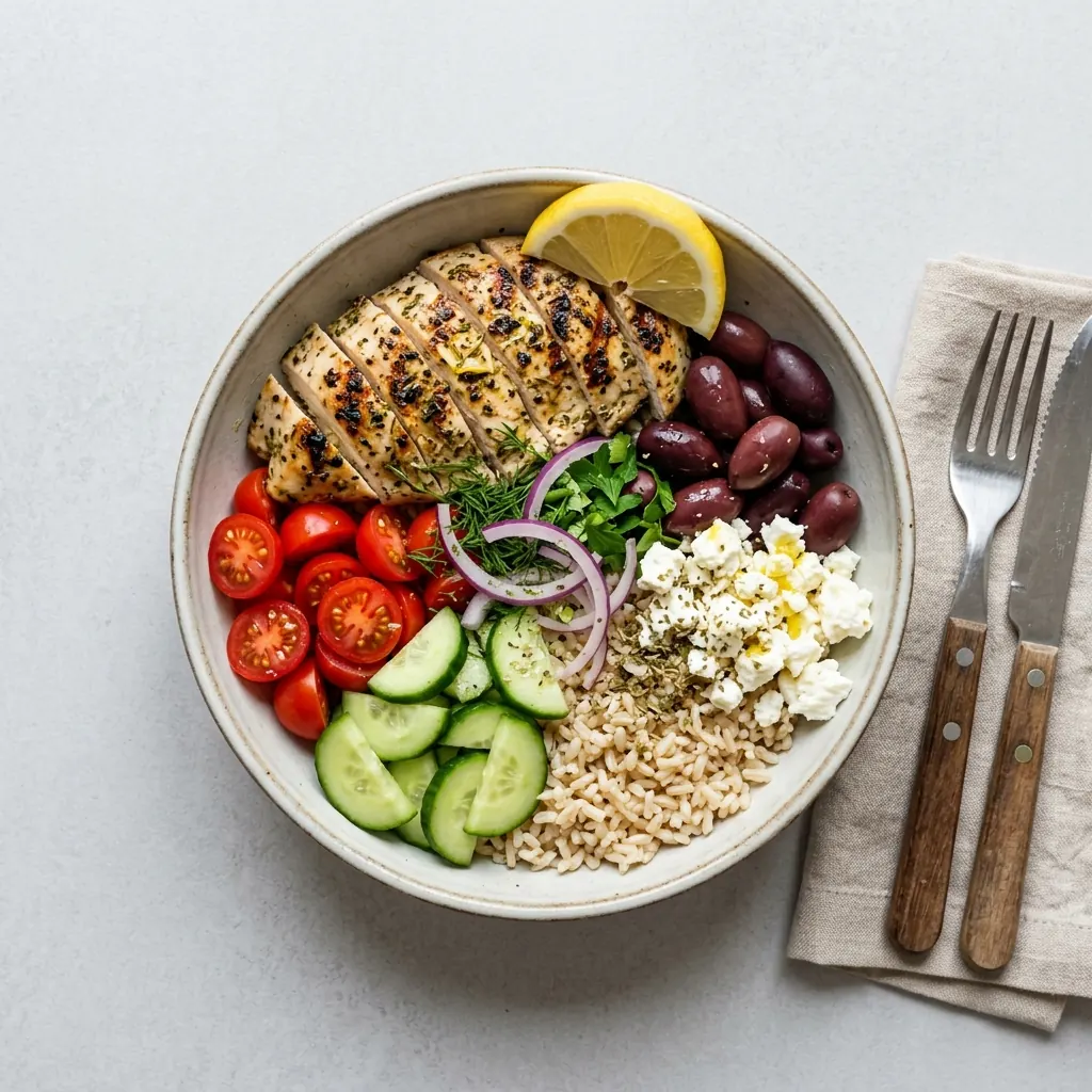 ZenFit nutrition card with a prepared meal