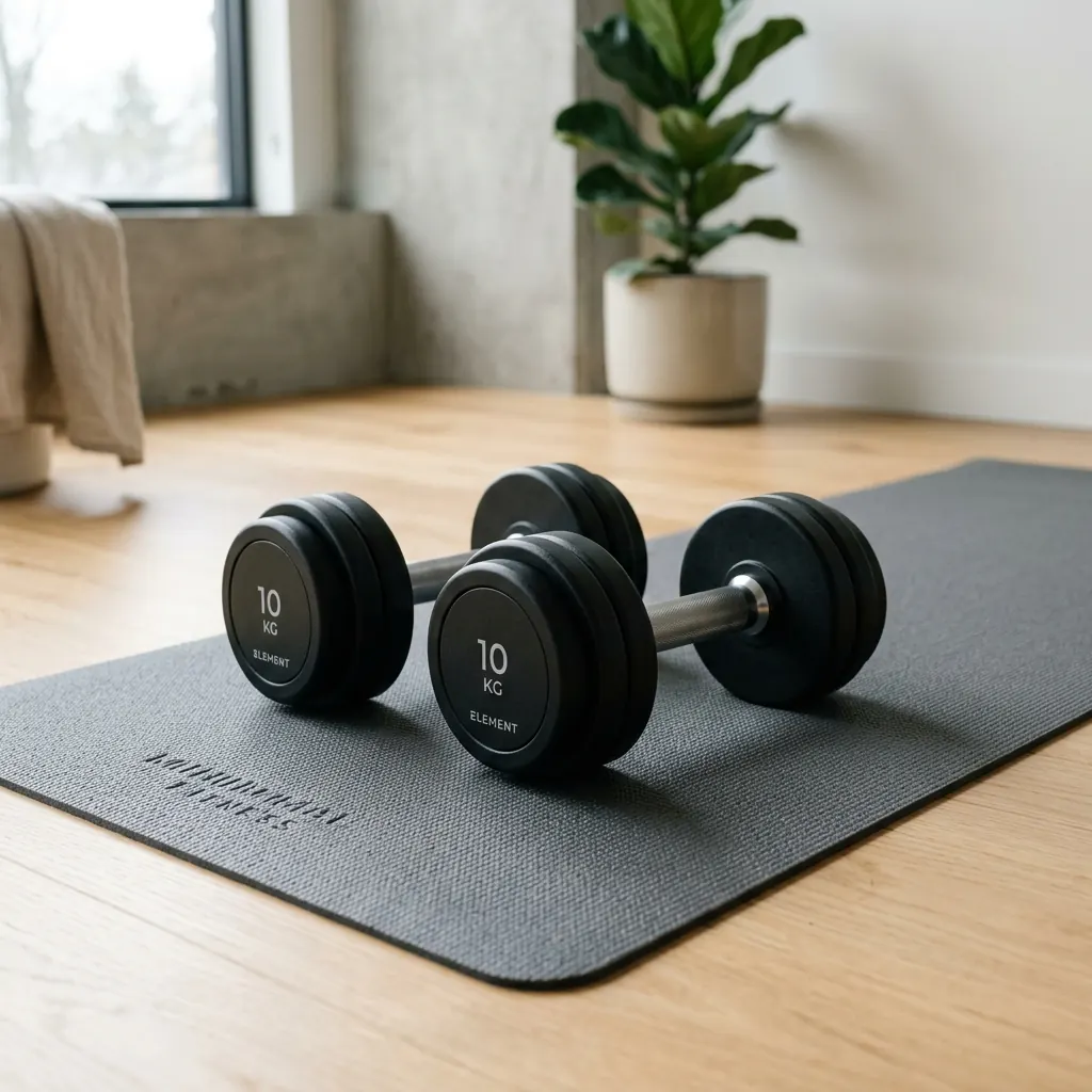 ZenFit workout card with a strength exercise
